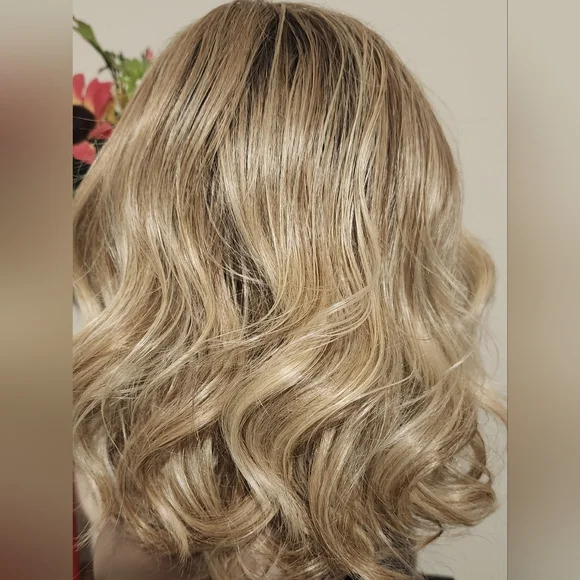 Raquel Welch Ombre Blonde Wavy Lace Wig - Picture 5 of 5